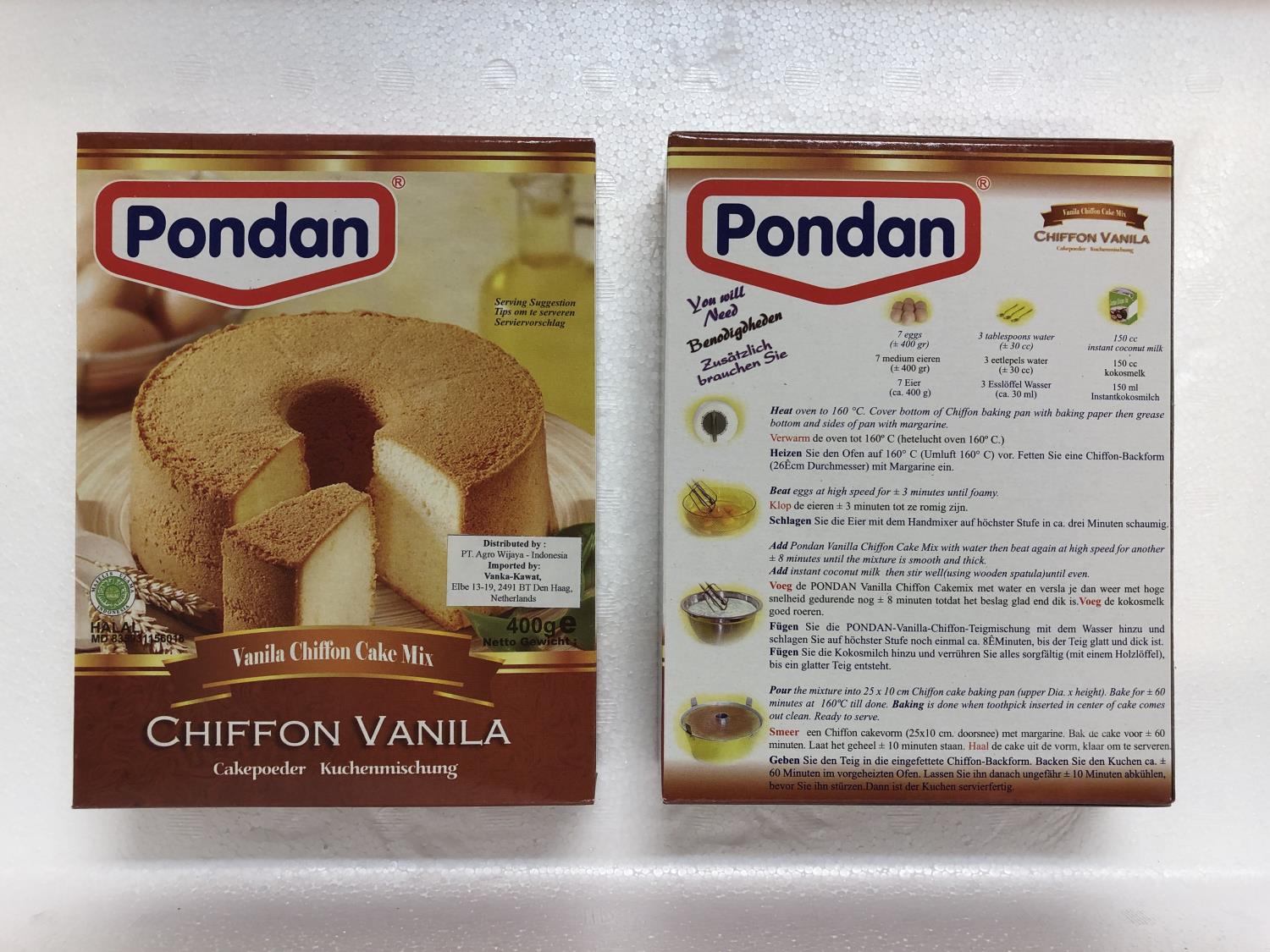 'PONDAN Chiffon Cake Vanila 400g