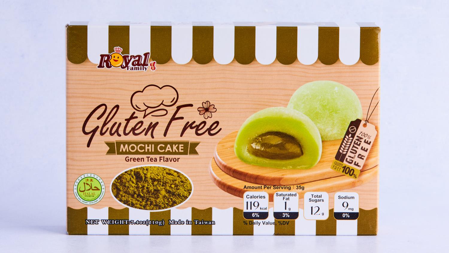 Mochi Cake Green Tea GLuten Free 210gr