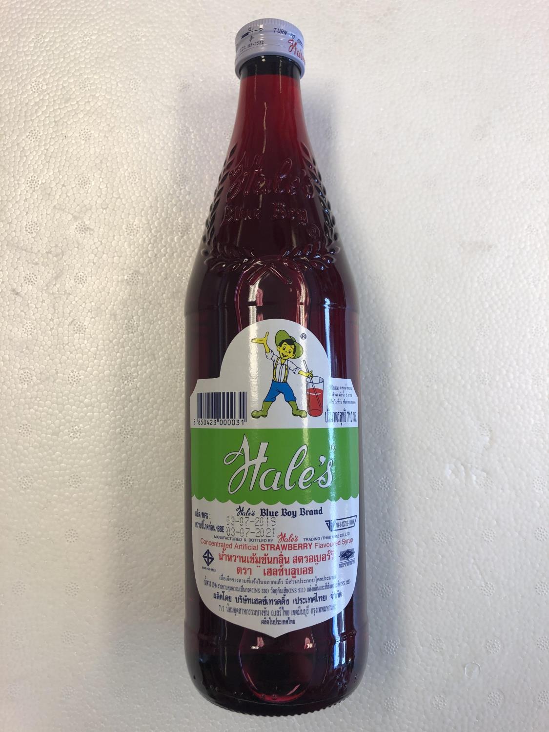 HALE'S BLUEBOY Strawberry Syrup 710ml d