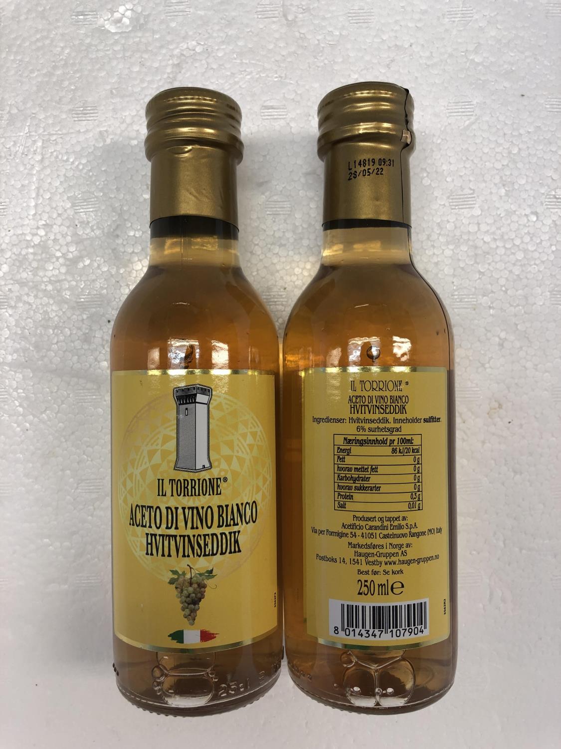 IL TORRIONE Hvitvinseddik 250ml ee