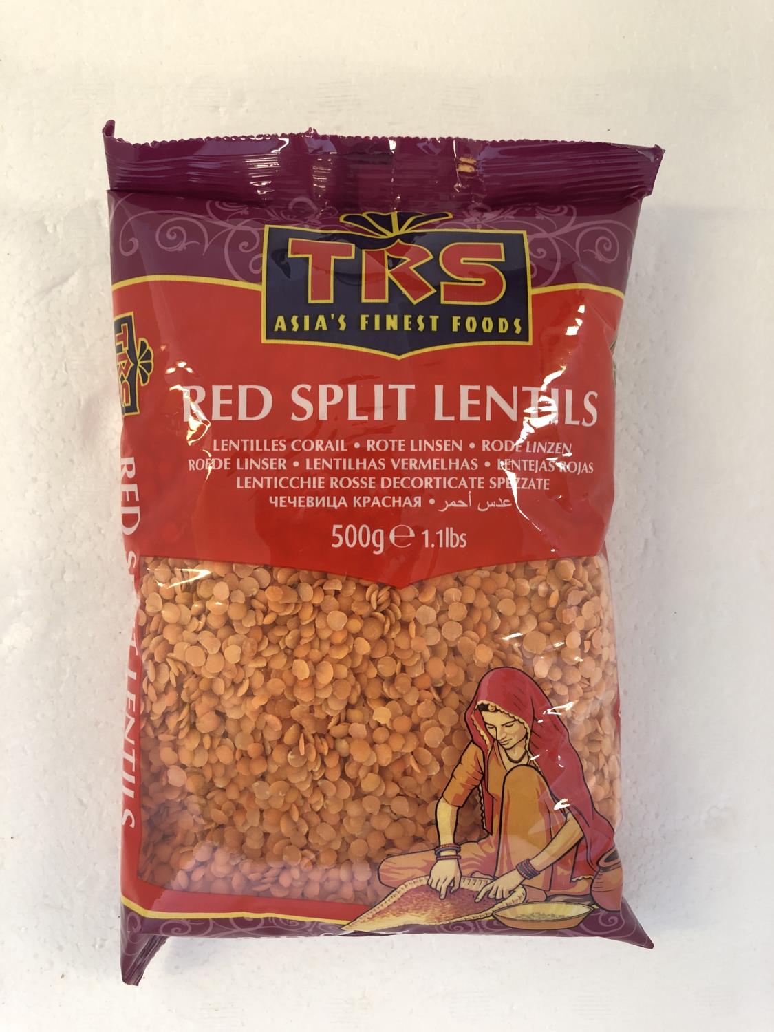 TRS Red Split Lentils 500gr jj