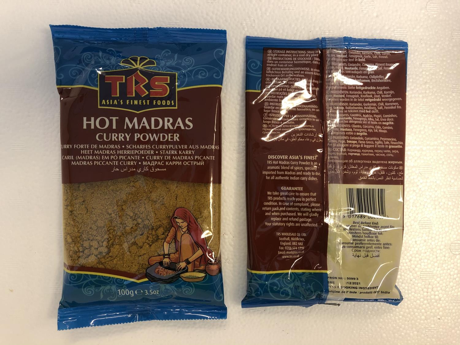 TRS Hot Madras Curry Powder 100gr ff