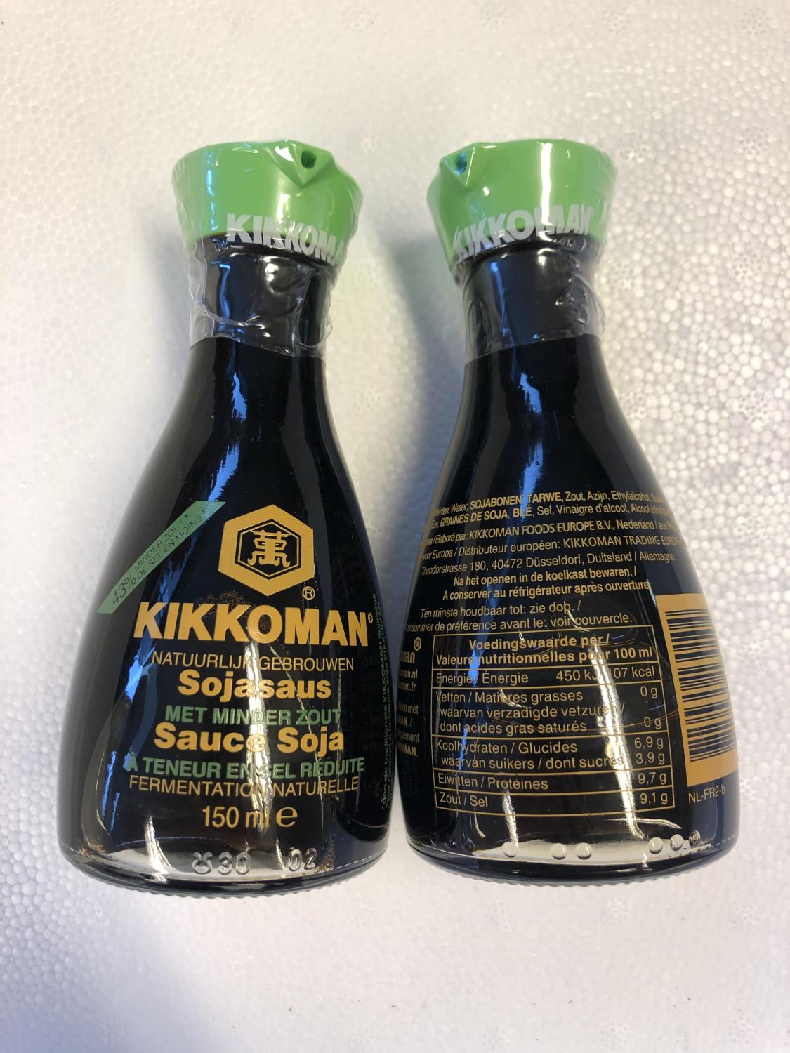 KIKKOMAN Soy Sauce Less Salt 150ml ll