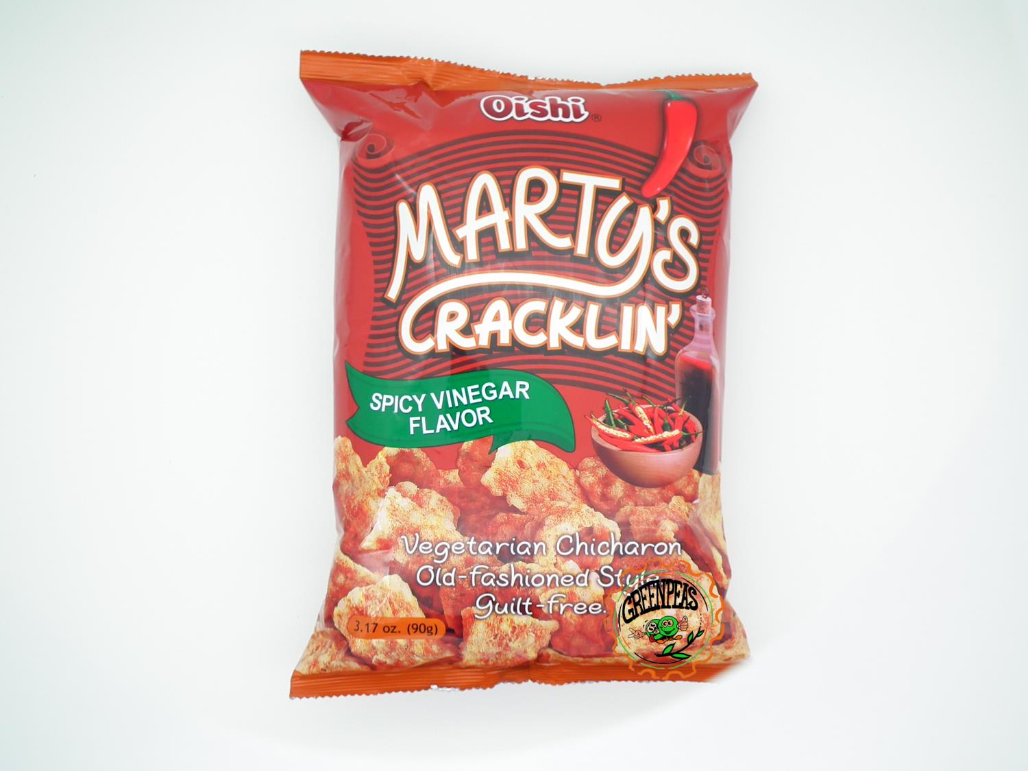 OISHI Martys Crackling Spicy Vinegar Flav 90gr