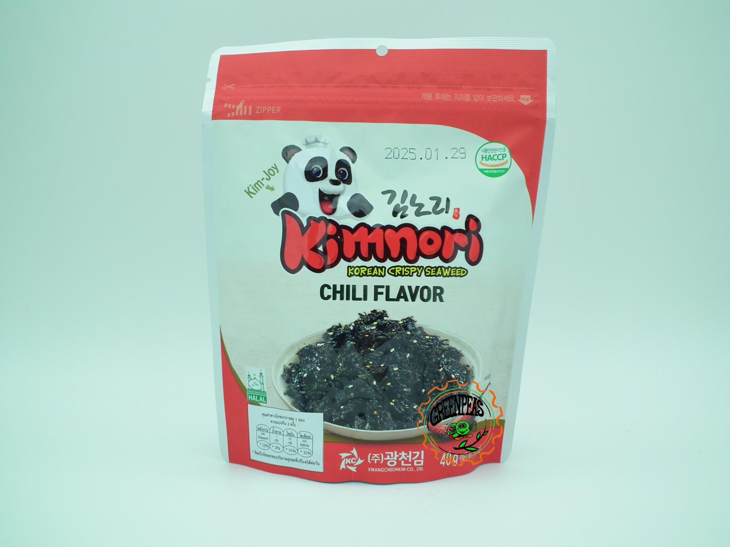 KIMNORI Seasoned Seaweed CHILLI 40gr