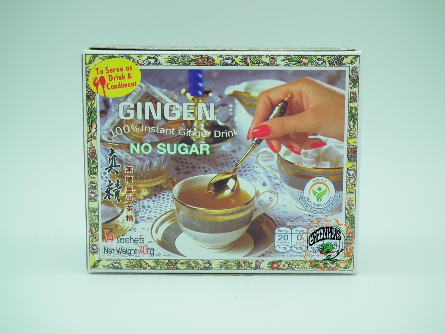 GINGEN Ginger Tea No Sugar 70gr kk