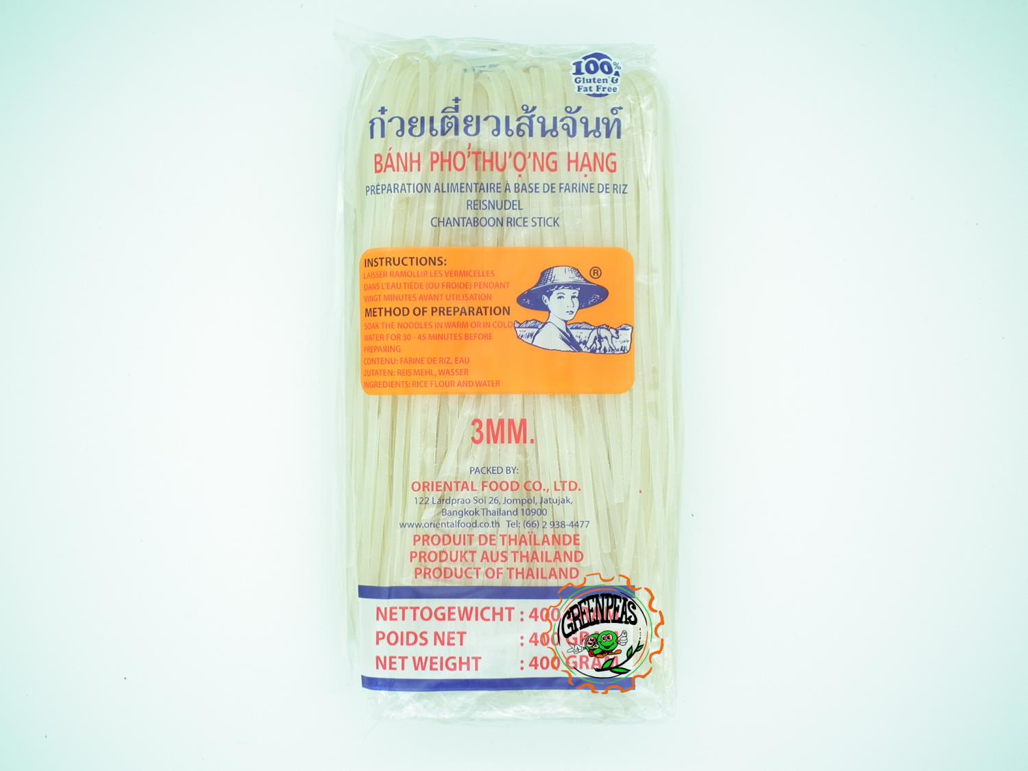 FARMER Rice Sticks (Roll) 3mm (Banh Pho) 400gr dd