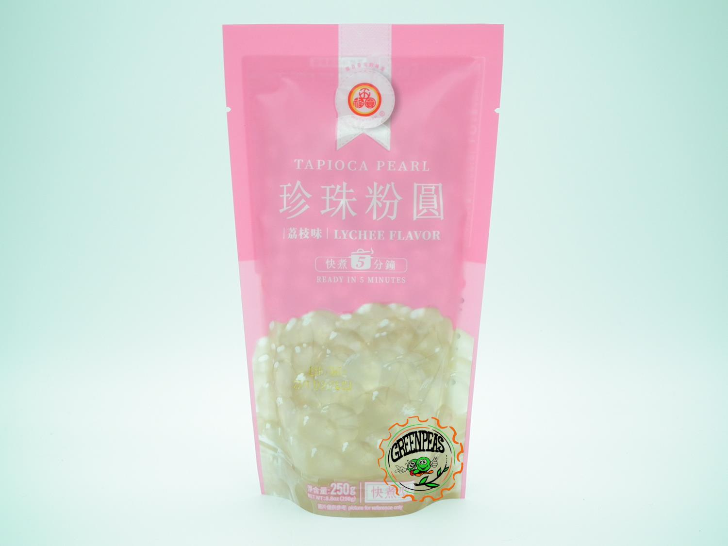 WU FU YUAN WFY Tapioca Pearls Lychee Flav 250gr