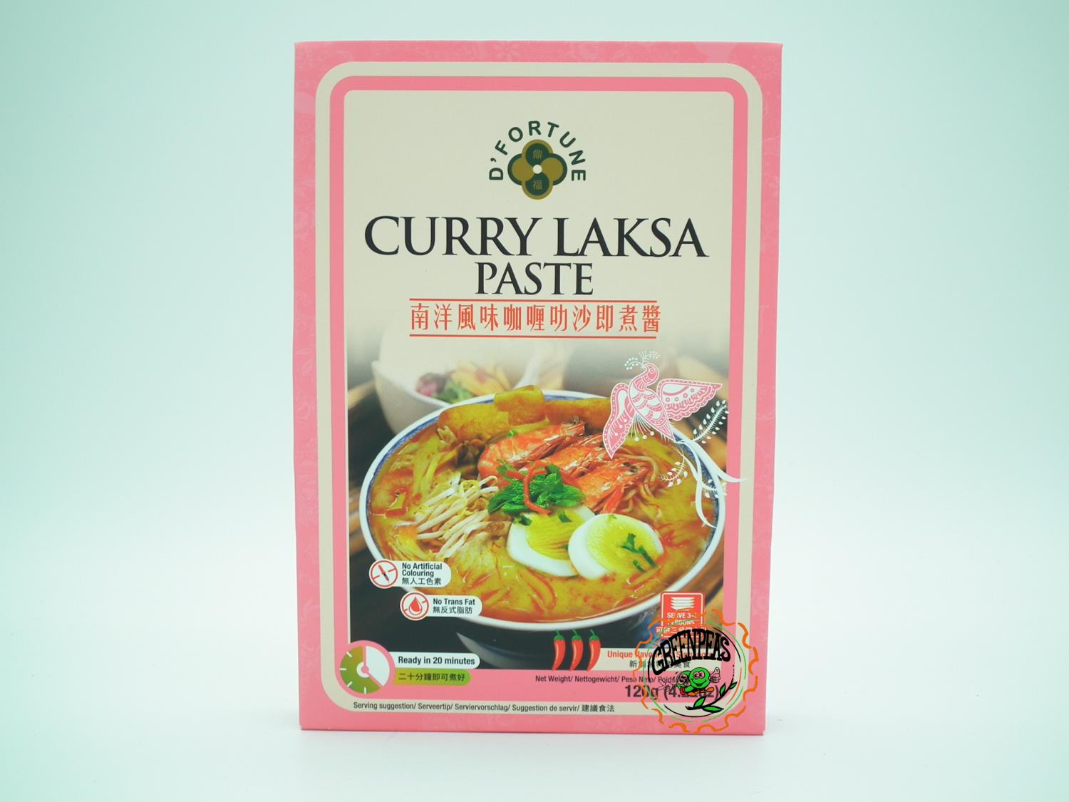 D FORTUNE Curry Laksa Paste 120gr