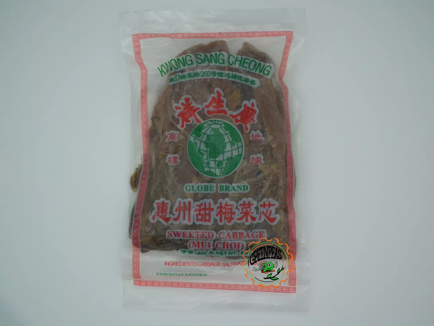 GLOBE Preserved Sweet Cabbage Mui Choi 200gr
