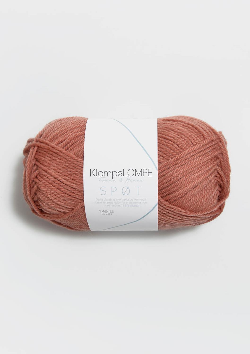 3544 KlompeLOMPE SPØT Brunrosa