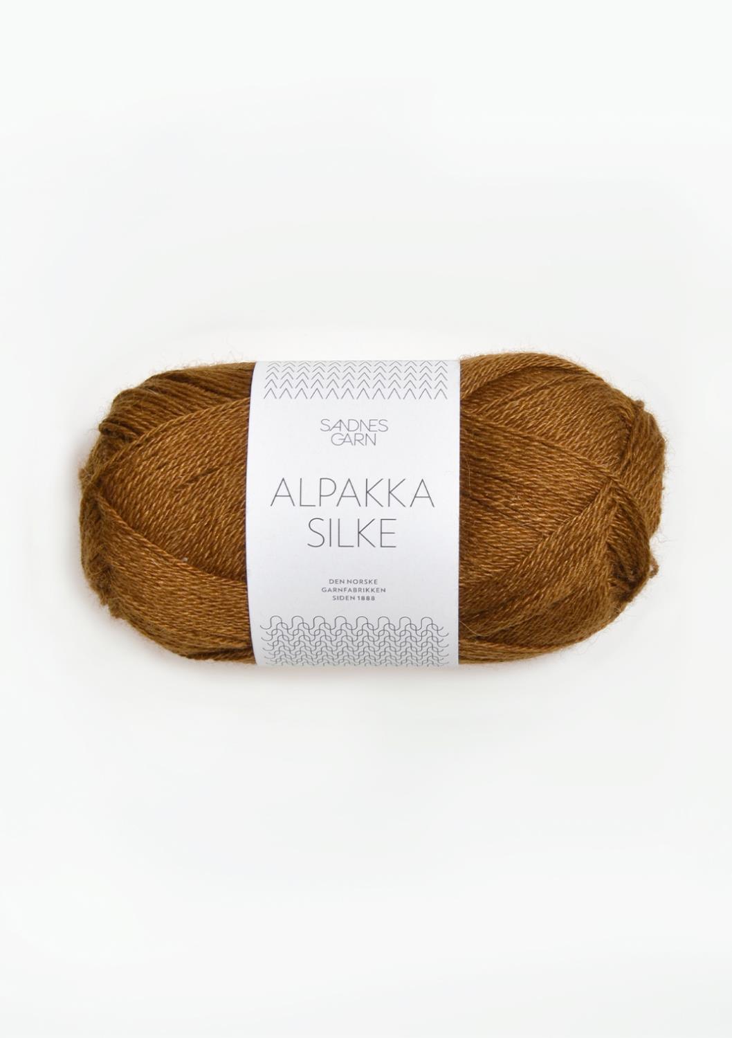 2564 Alpakka Silke Gyllen Brun