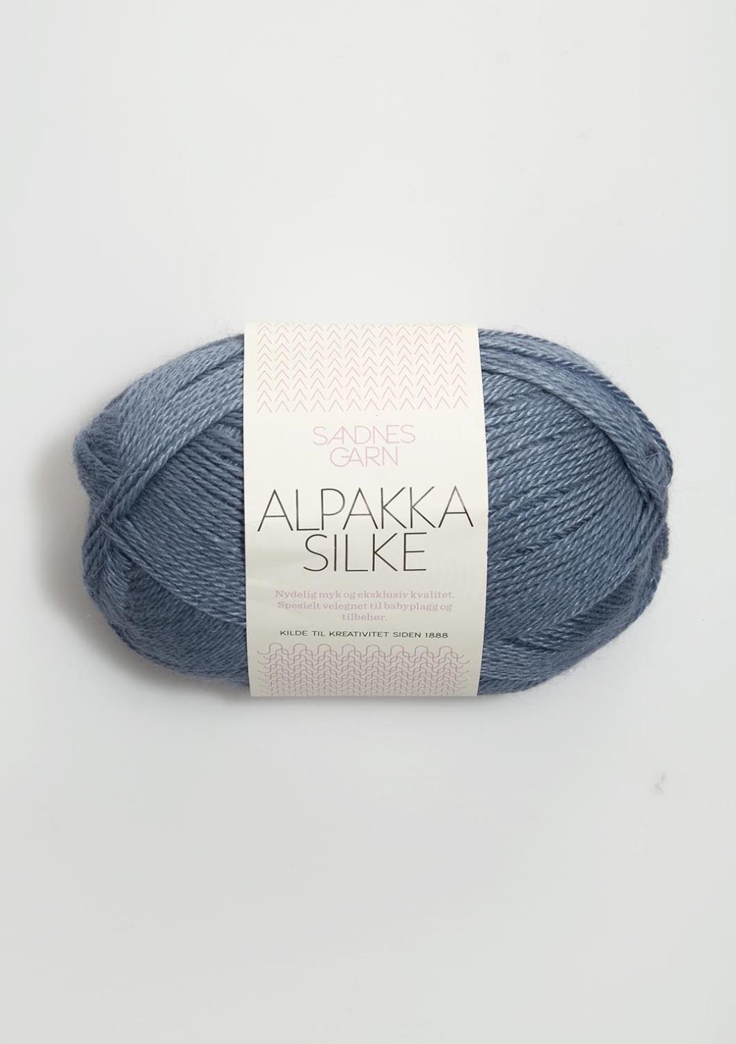 6052 Alpakka Silke Jeansblå