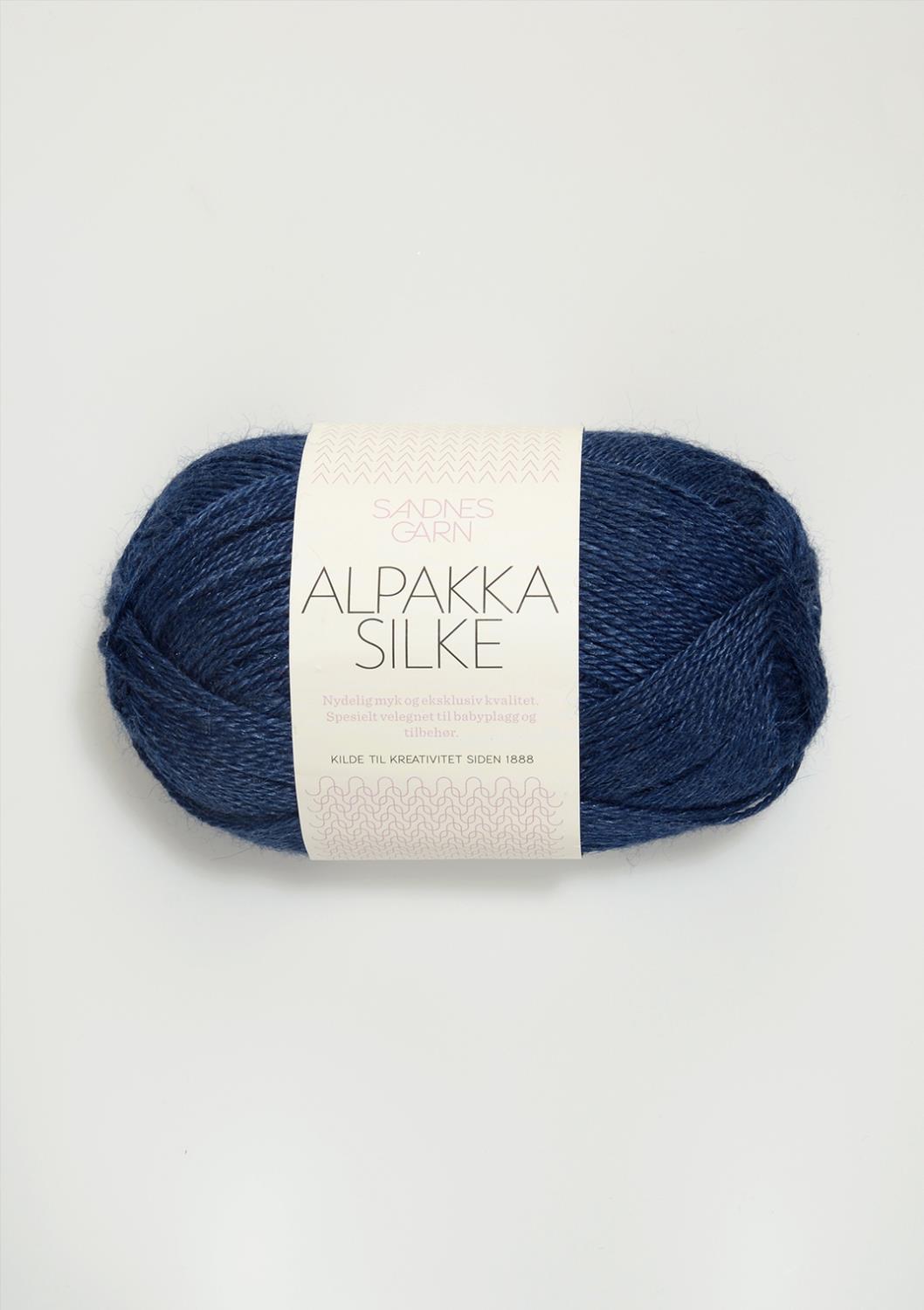 6063 Alpakka Silke Ink Blå