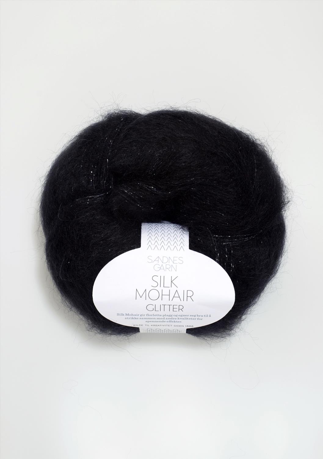 1099 Silk Mohair Svart