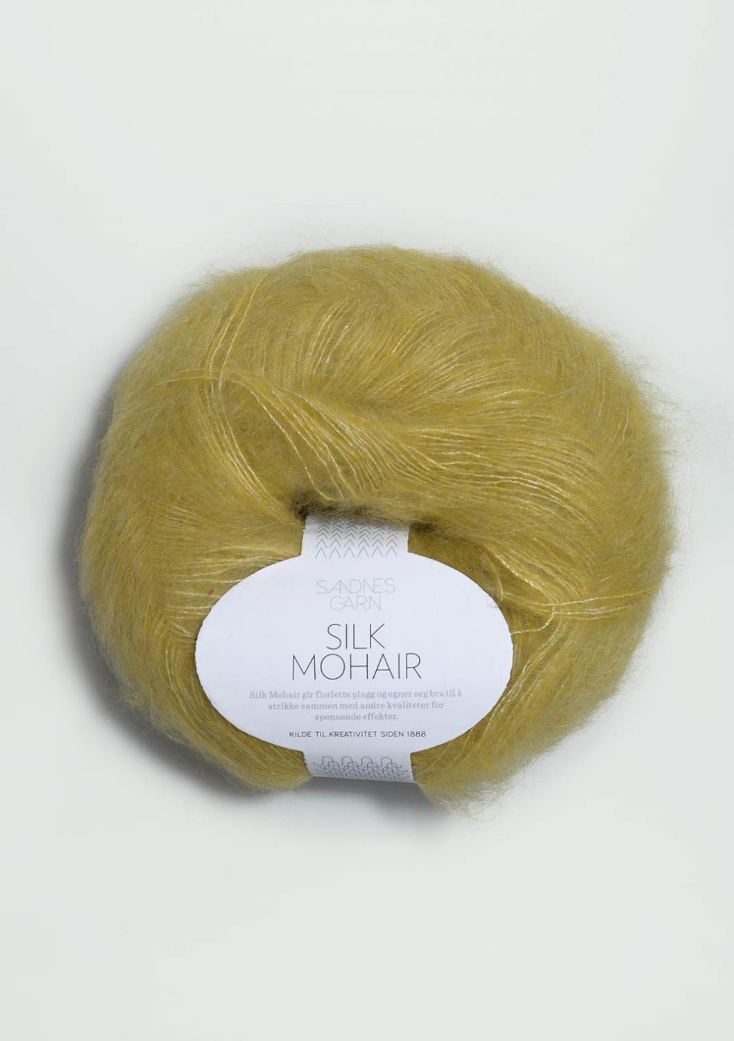 2024 Silk Mohair Gulgrønn