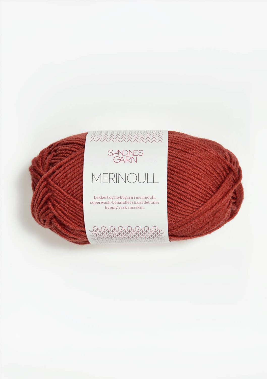 4035 Merinoull Mørk Terrakotta