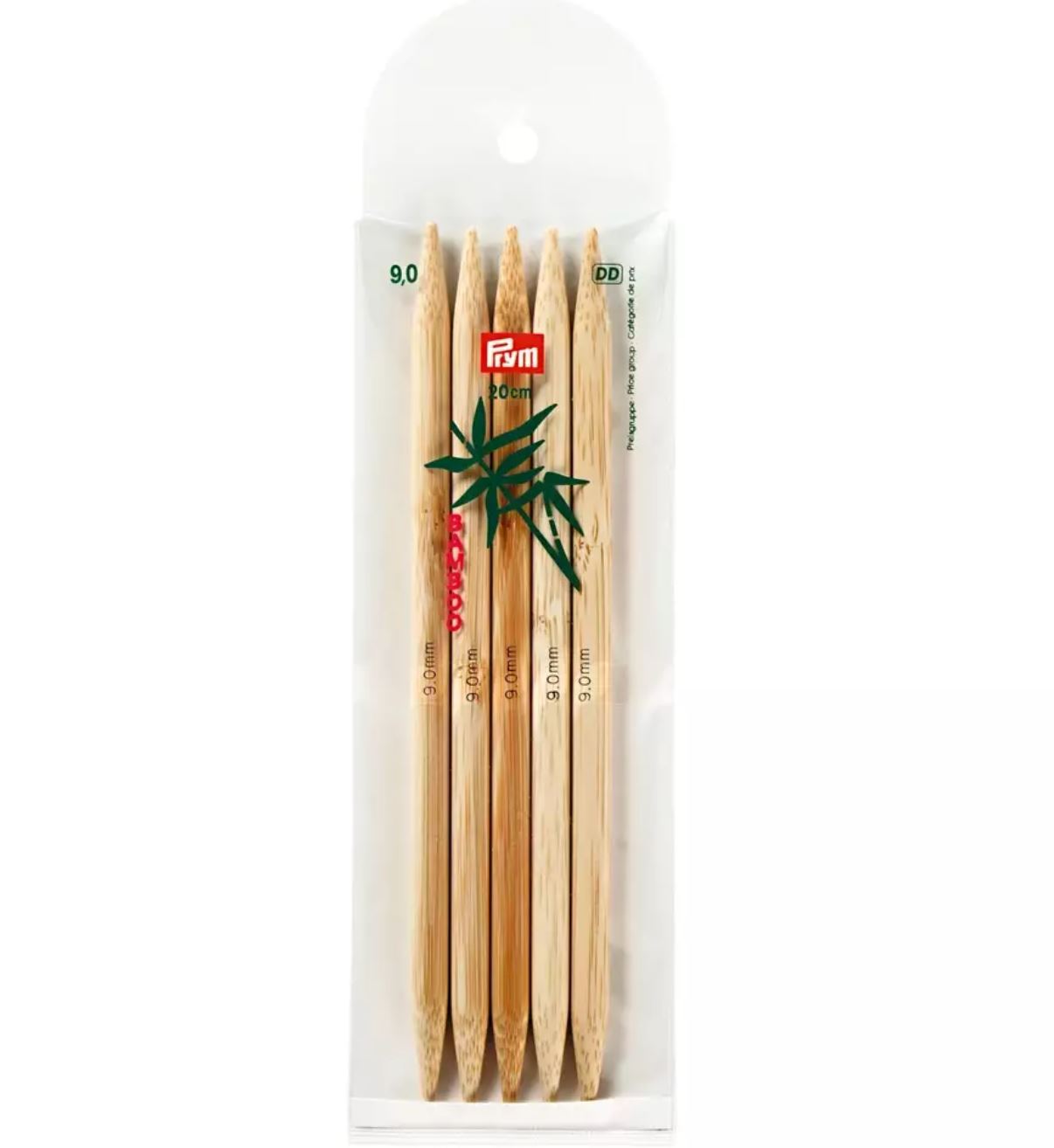 Prym Bamboo Settpinne 5stk - Bambus - 9,0 - 20cm