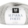Alpakka Forte - Lys grå melert