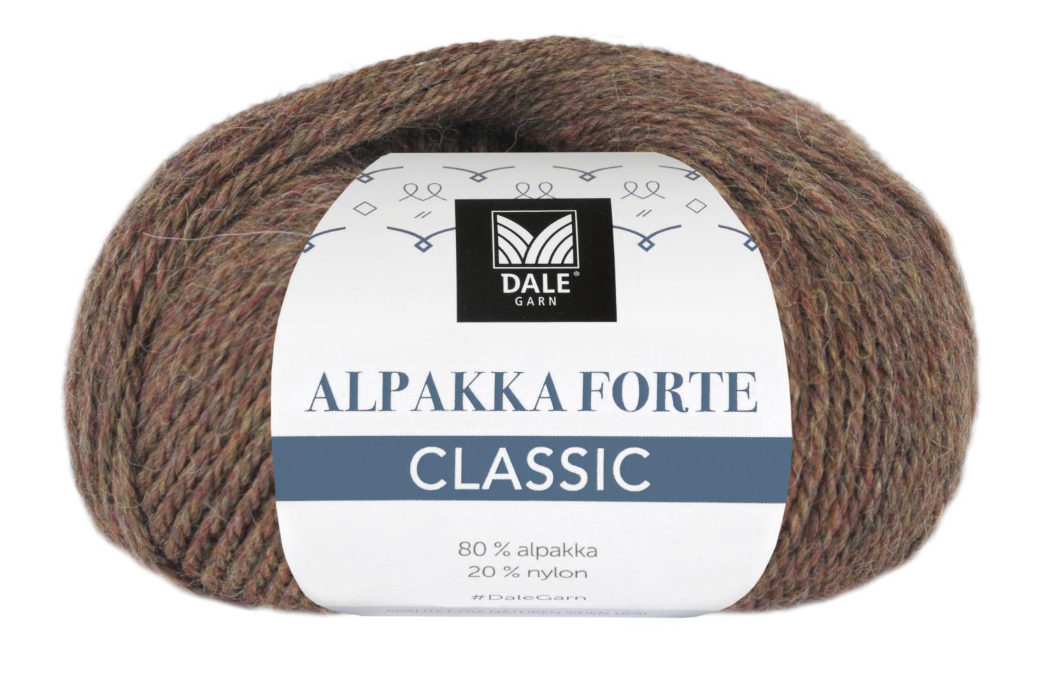 Alpakka Forte Classic - Brun melert