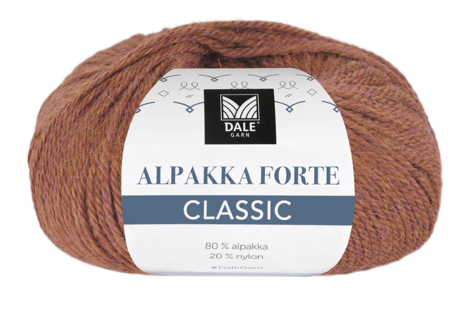 Alpakka Forte Classic - Mørk terrakotta