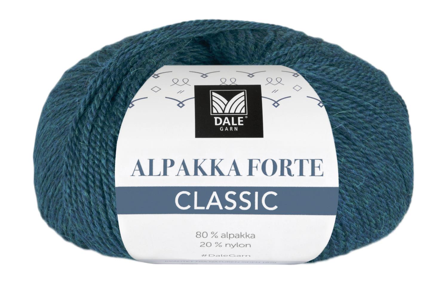Alpakka Forte Classic - Petrol melert