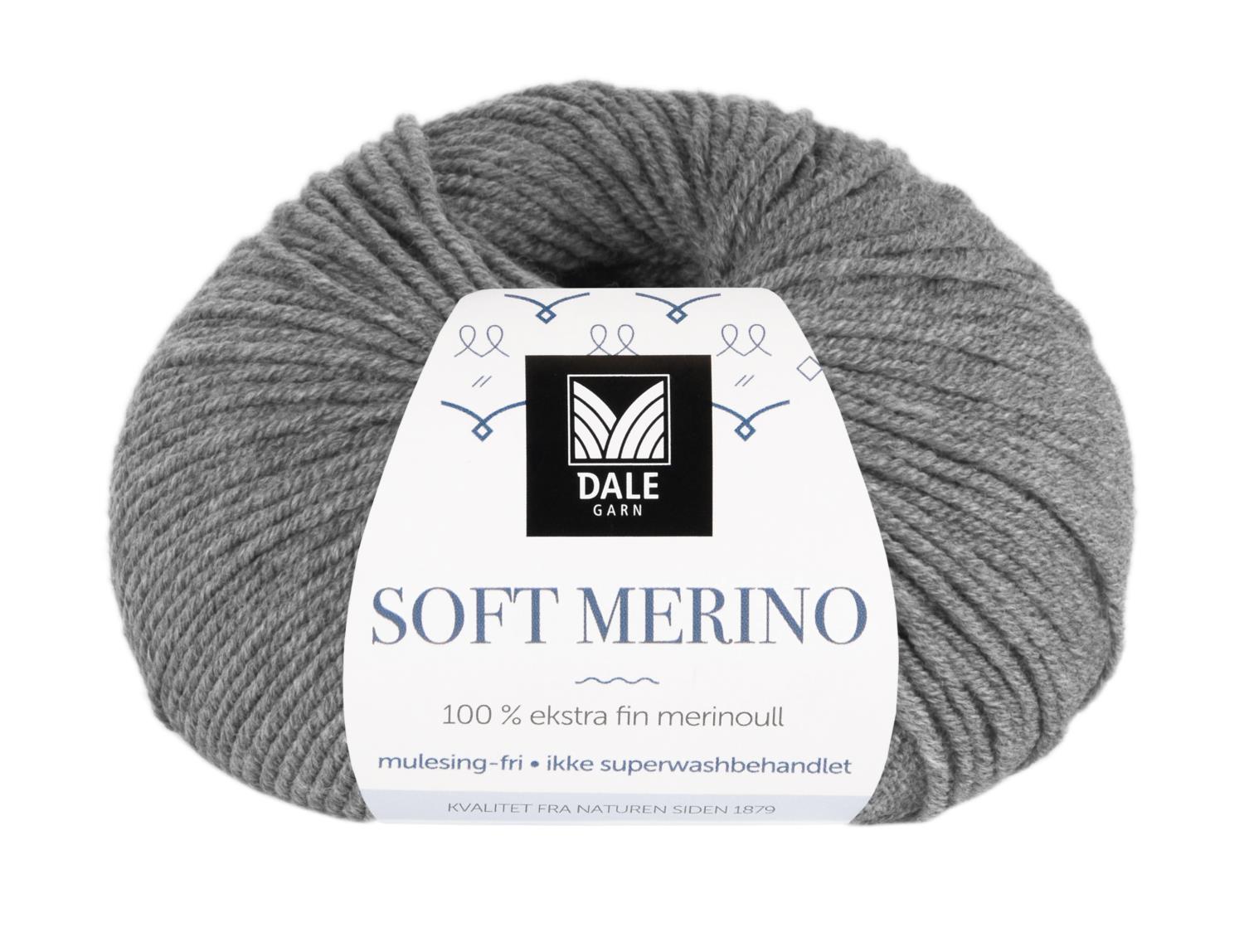 Soft Merino - Grå melert