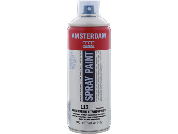 Amsterdam Spray 400ml - 112 Transparent titanium white