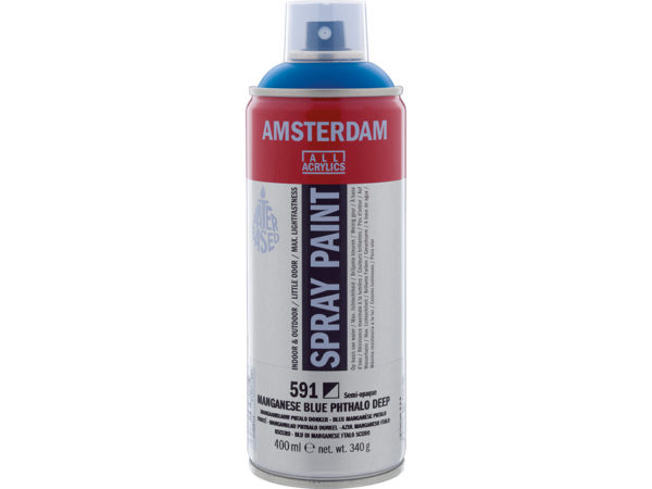 Amsterdam Spray 400ml - 591 Manganese blue phthalo deep