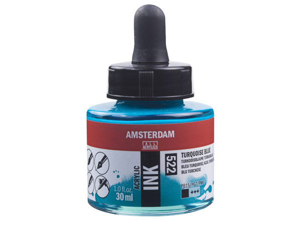 Amsterdam Ink 30ml - 522 Turquoise Blue