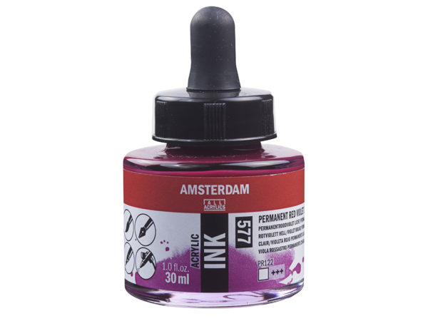 Amsterdam Ink 30ml - 577 Permament Red Violet Light
