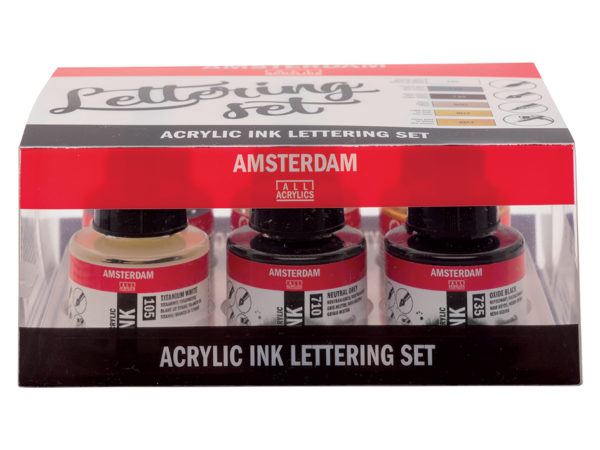Amsterdam Ink Set - 6x30ml Lettering