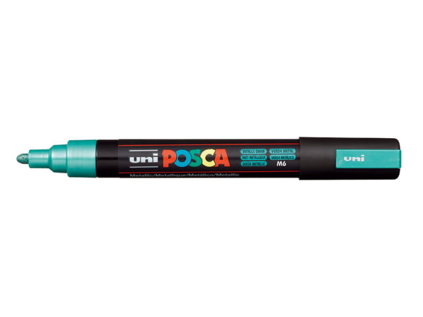 Uni POSCA PC-5M - Medium 1,8-2,5mm - M6 Metallic Green