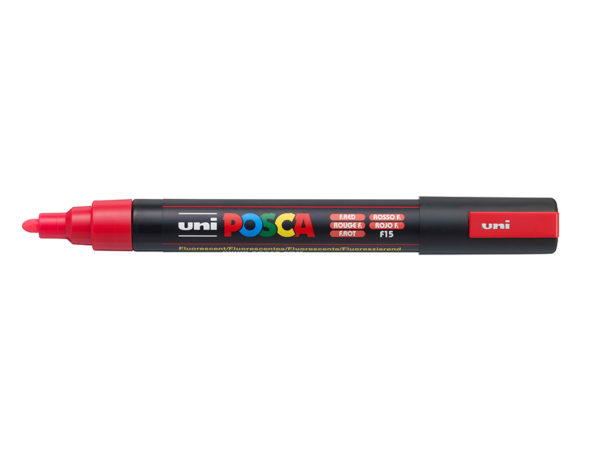 Uni POSCA PC-5M - Medium 1,8-2,5mm - F15 Fluorescent Red