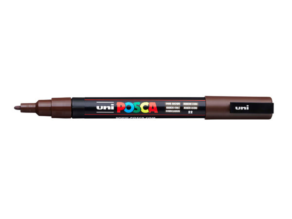 Uni POSCA PC-3M - Fine 0,9-1,3mm - 22 Dark brown