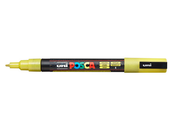 Uni POSCA PC-3M - Fine 0,9-1,3mm - 2 Sparkling Yellow