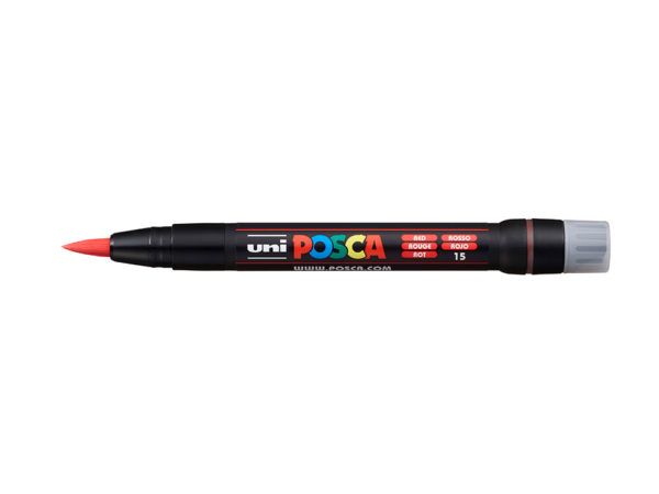 Uni POSCA PCF-350 - Brush 1-10mm - 15 Red