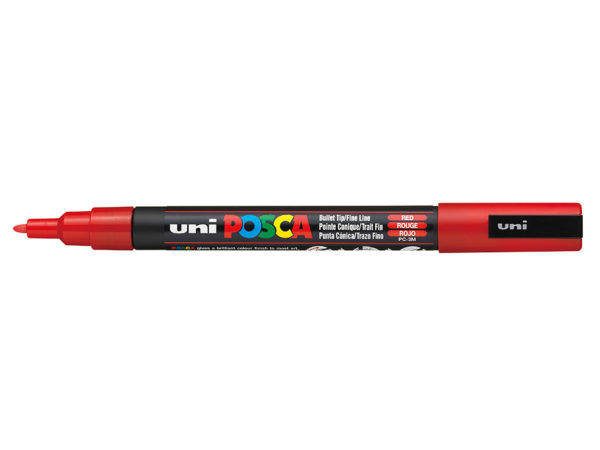 Uni POSCA PC-3M - Fine 0,9-1,3mm - 15 Red