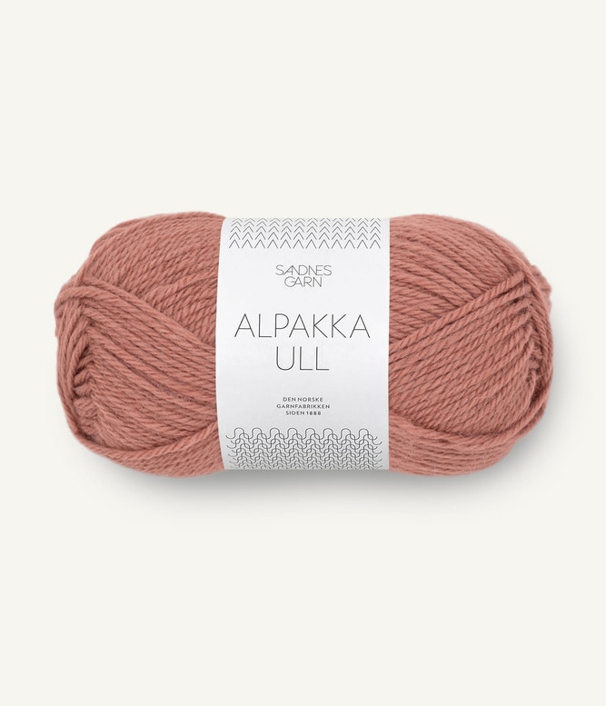 Alpakka Ull Støvet plommerosa 3553