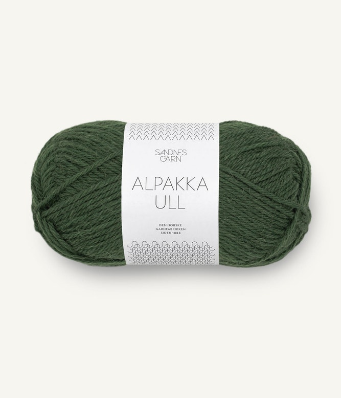 Alpakka Ull Skoggrønn 8082
