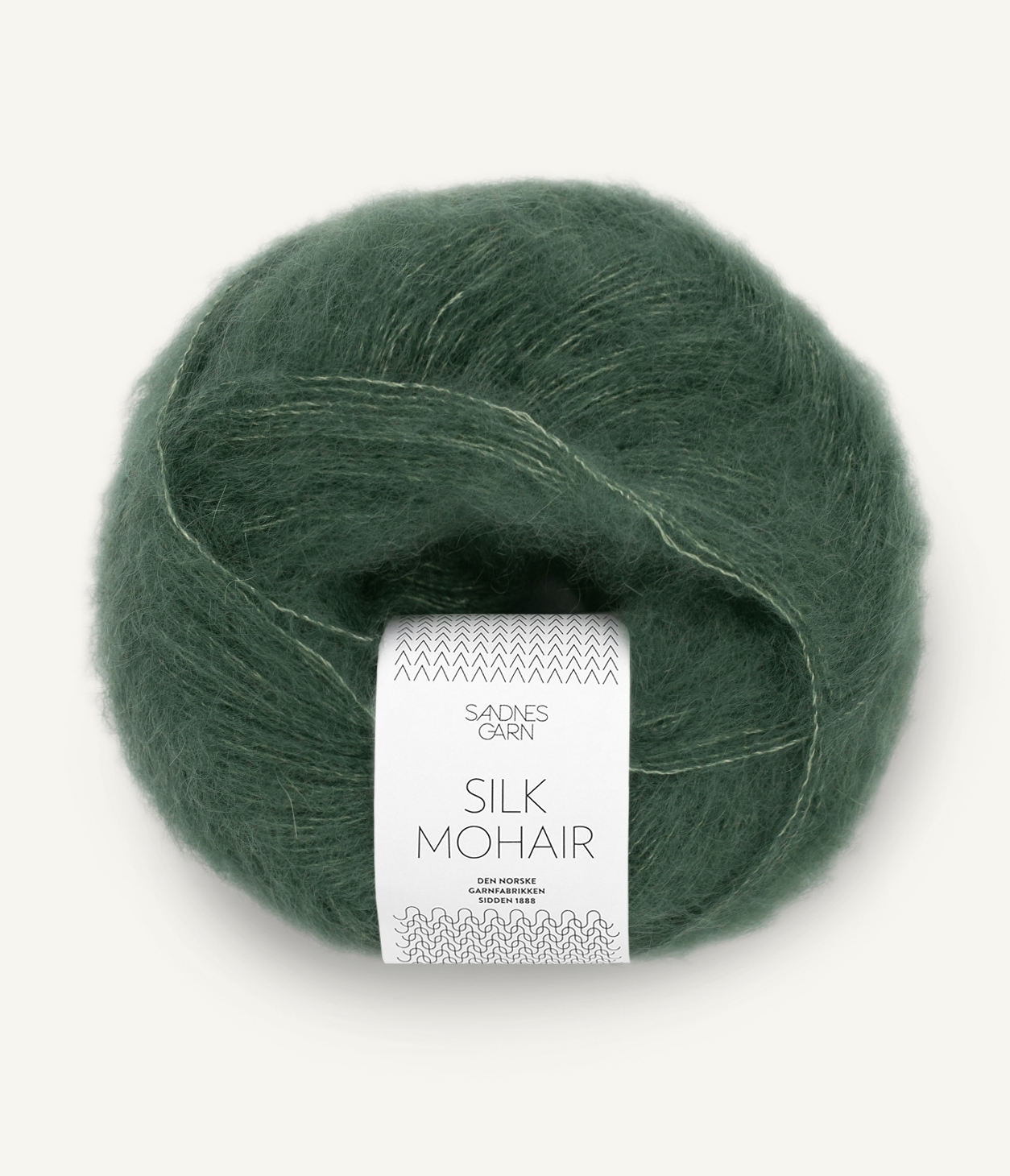 Silk Mohair Dyp skoggrønn 8581