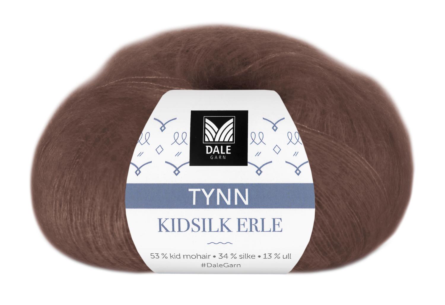 Tynn Kidsilk Erle - Sjokolade