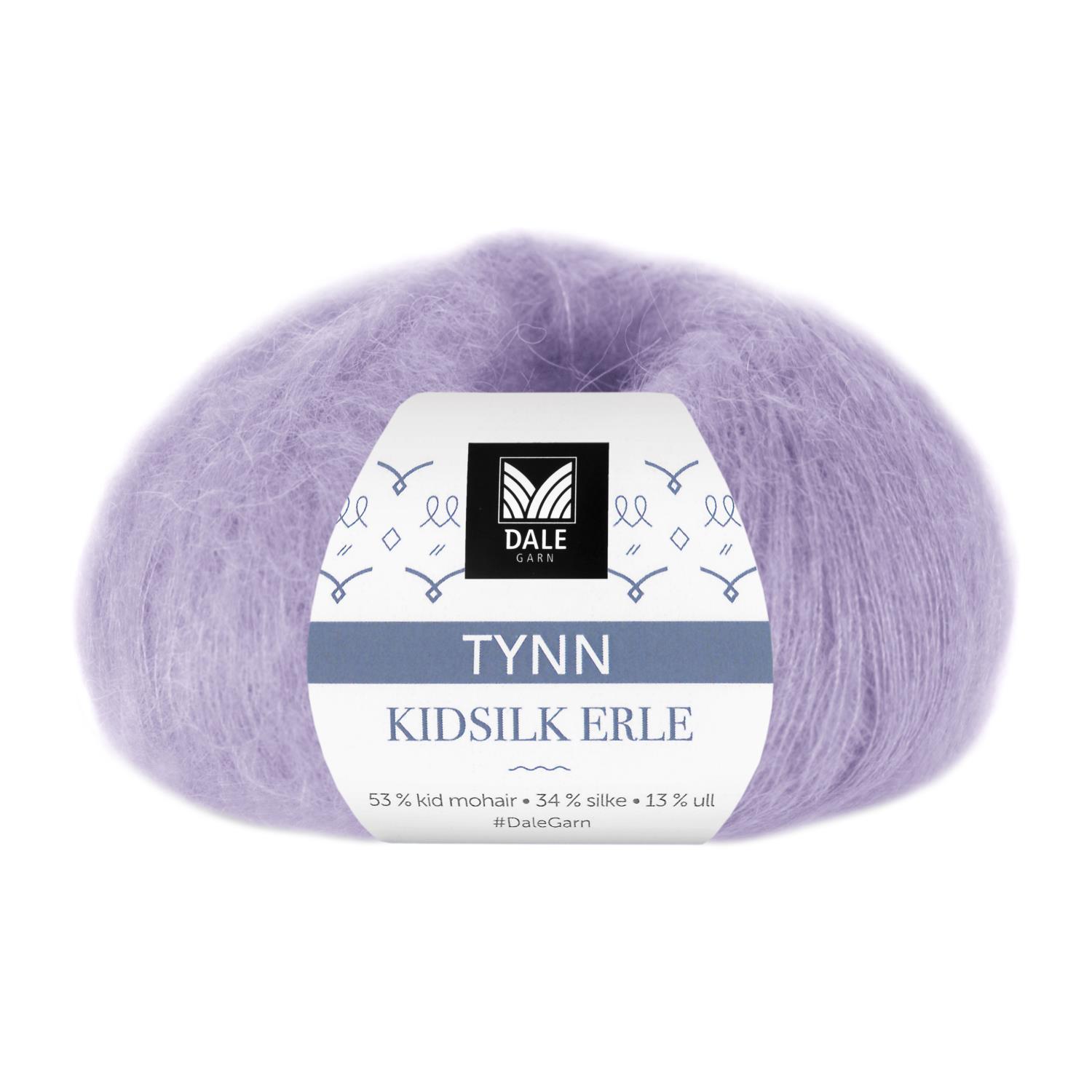 Tynn Kidsilk Erle - Lys Lavendel