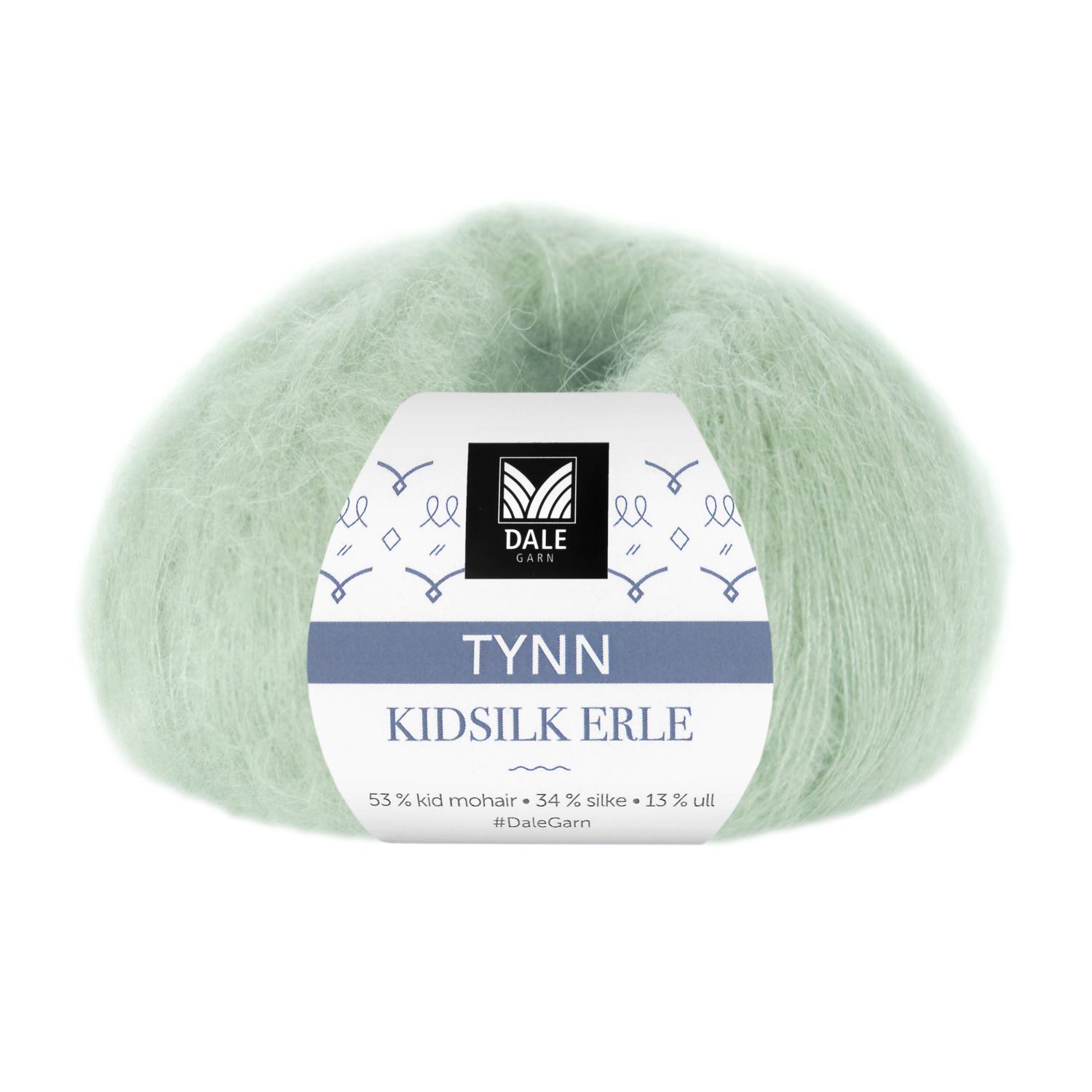 Tynn Kidsilk Erle - Mintgrønn