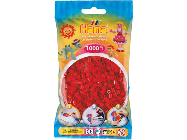 Hama Midi super 1000s - 22 Mørk rød
