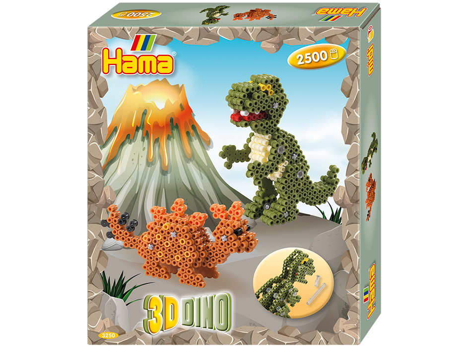 Hama Midi Sett - Gaveeske - 3D Dino