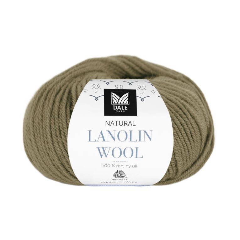 Lanolin Wool - Olivengrønn
