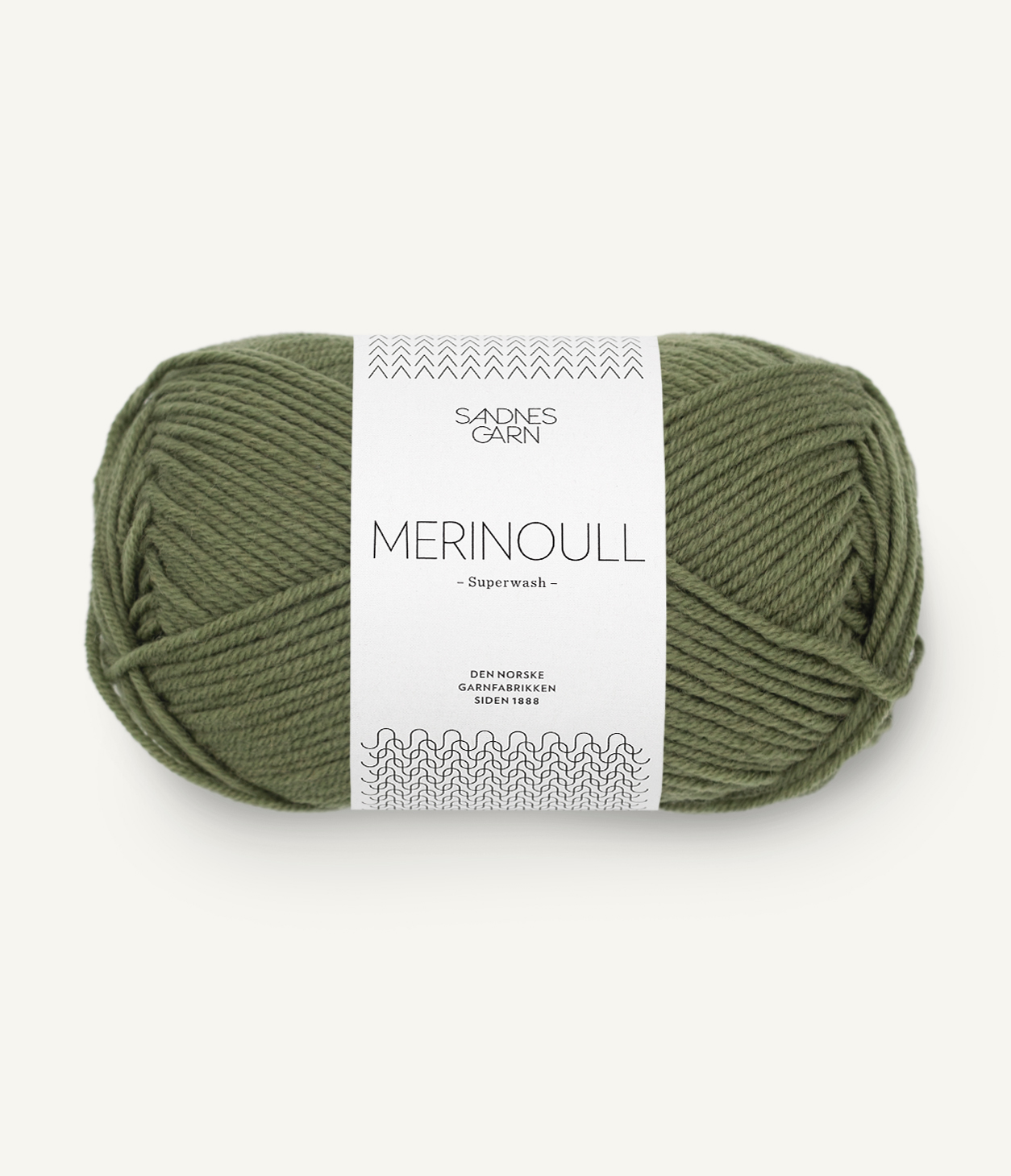 Merinoull Olivengrønn 9062