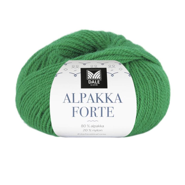Alpakka Forte - Skarp grønn
