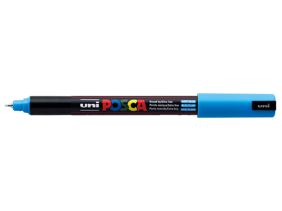 Uni POSCA PC-1MR - Ultra-Fine 0,7mm - 8 Light Blue